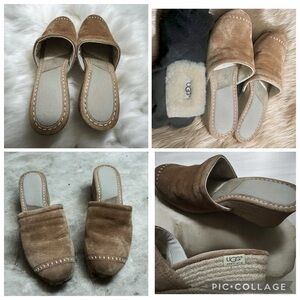 UGG Women's Brown Suede Mules CW4